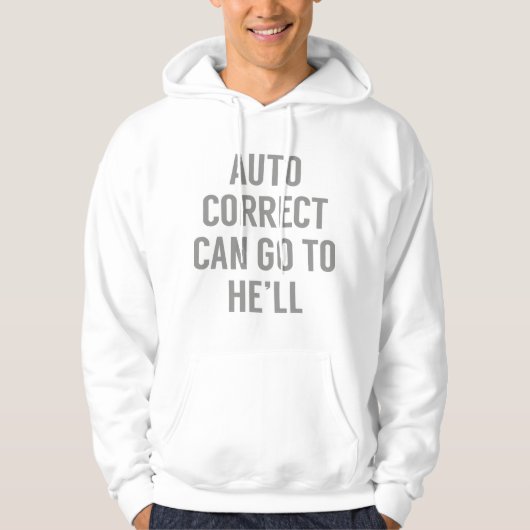 Veste À Capuche Correction automatique Peuvent Aller à (Devant)