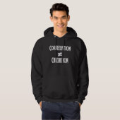 Veste À Capuche Corrélation n'est pas égal Causation Geek (Devant entier)