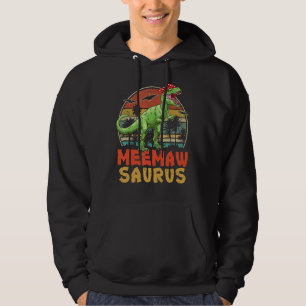 Veste À Capuche Correspondance de la famille Meemawsaurus Rex Dino