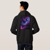 Veste À Capuche Cosmic Galaxy Nebula Abstract Space Art Design (Dos entier)