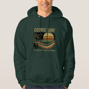 Veste À Capuche Cosmic Surf Rétro Vague • Surf Vintage Coucher de
