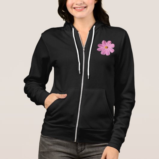 Veste À Capuche Cosmos roses (Devant)