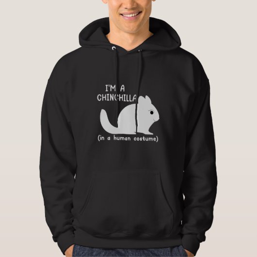 Veste À Capuche Costume Chinchilla Cute Chinchillas (Devant)