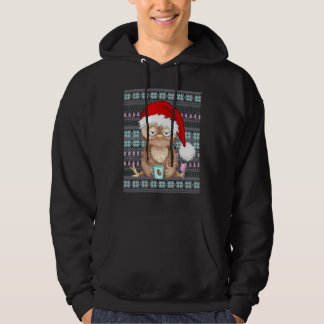 Veste À Capuche Costume de Noël moche Père Noël Chouette de Noël C