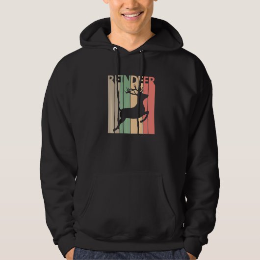 Veste À Capuche Costume de renne drôle (Devant)