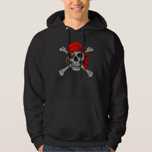 Veste À Capuche Costume d'Halloween Crâne de Pirate Jolly Roger