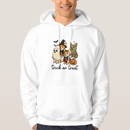 Veste À Capuche costume d'Halloween pour corgi (Devant)