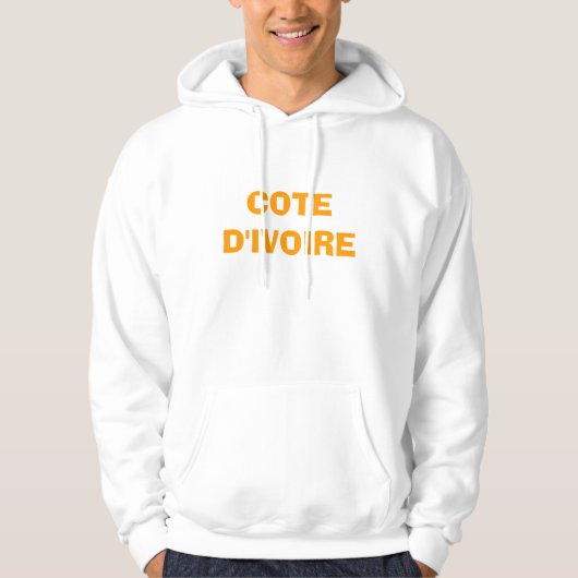 VESTE À CAPUCHE COTE D'IVOIRE (Devant)