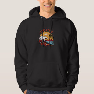 Veste À Capuche Coucher de soleil rétro Santa Cruz Californie Été