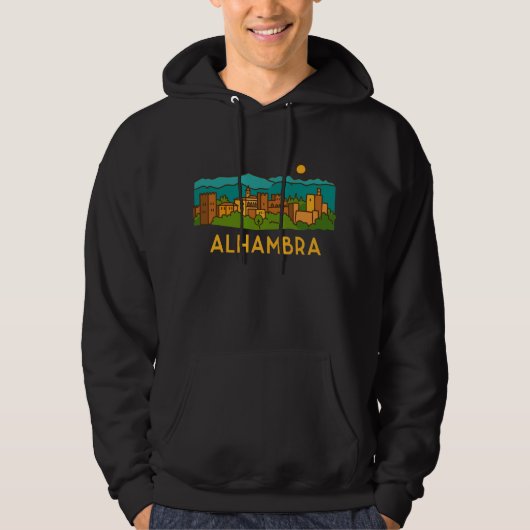 Veste À Capuche Coucher de soleil sur l'Alhambra 2 (Devant)