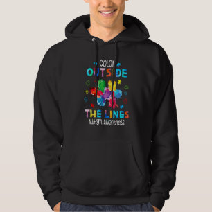 Veste À Capuche Couleur De sensibilisation sur l'autisme À L'Extér