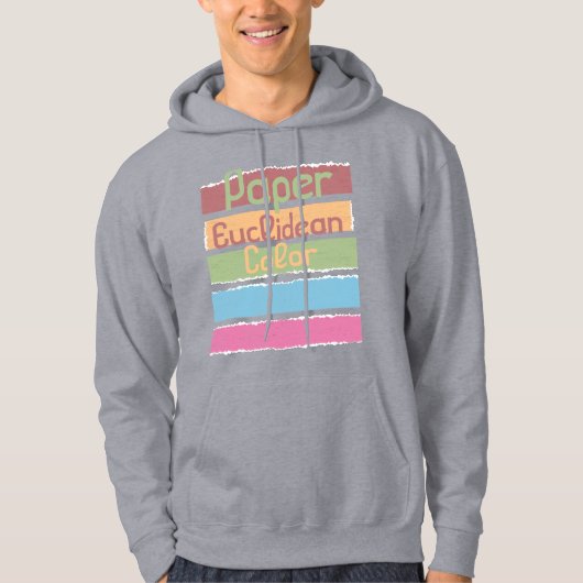 Veste À Capuche Couleur euclidienne papier (Devant)