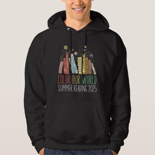 Veste À Capuche Couleur Notre Monde Lecture Été 2025 (Devant)