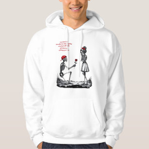 Veste À Capuche Couple de squelettes amour jamais ne faiblit