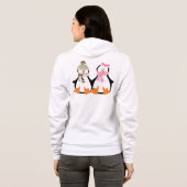 Veste À Capuche Couples militaires de pingouin (Dos entier)