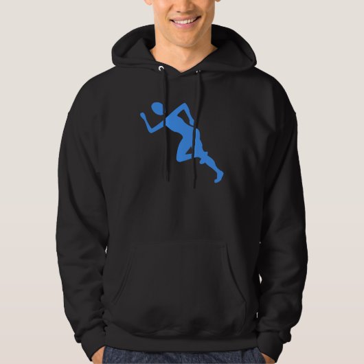 Veste À Capuche Courir - Bleu bébé (Devant)
