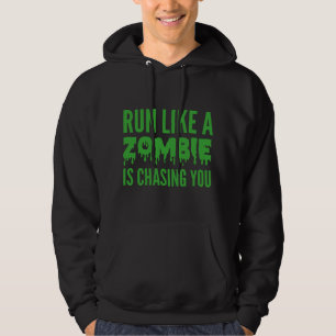 Veste À Capuche Courir comme si un zombie vous poursuivait