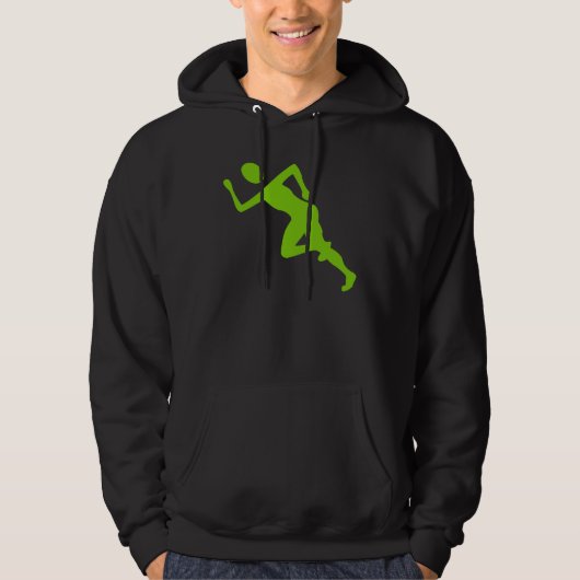 Veste À Capuche Courir - Martian Green (Devant)