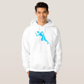 Veste À Capuche Courir - Sky Blue (Devant entier)