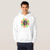 Veste À Capuche Couronne de pamplemousse rose et d'agrumes Kawaii (Devant entier)