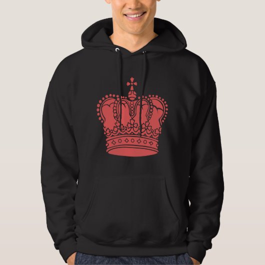 Veste À Capuche Couronne royale - rose tropicale (Devant)