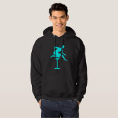 Veste À Capuche Course à obstacles - Cyan (Devant entier)
