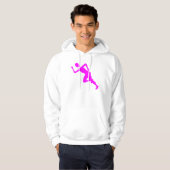 Veste À Capuche Course - Magenta (Devant entier)