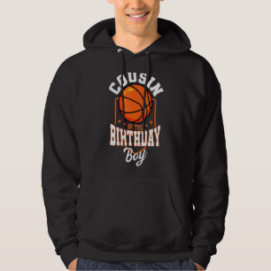 Veste À Capuche Cousin Of The Birthday Boy Basketball Thème Annive