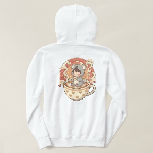 Veste À Capuche Cozy Kawaii Chibi Koala Graphic Hoodie (Design dos)