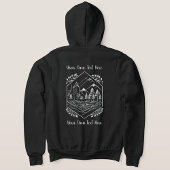 Veste À Capuche Cozy Zip Up River Mountain Adventure Your Text