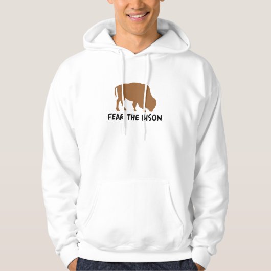 Veste À Capuche Craignez le bison (Devant)