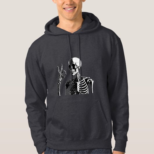 Veste À Capuche crâne amusant (Devant)