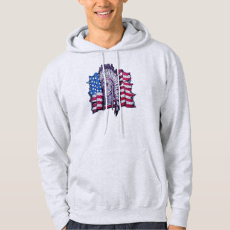 Veste À Capuche Crâne de Natif américain et sweatshirt à capuchon