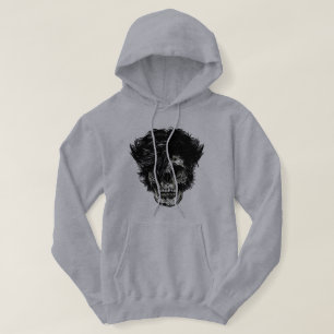 Veste À Capuche Crâne de rockstar avec cheveux sauvages