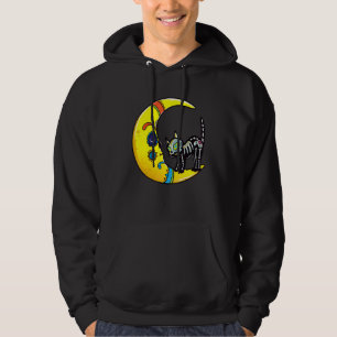 Veste À Capuche Crâne de sucre de chat et de lune Dia de Los Muert