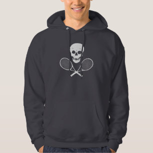 Veste À Capuche Crâne et raquettes de tennis