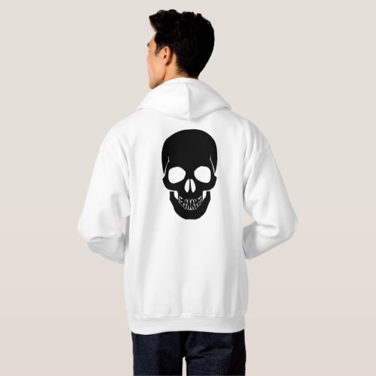 Veste À Capuche Crâne noir  (Dos entier)