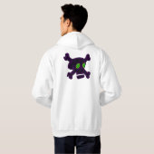 Veste À Capuche Crâne pourpre parfait (Dos entier)