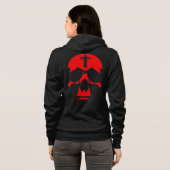 Veste À Capuche Crâne rouge démon conception graphique gothique (Dos entier)