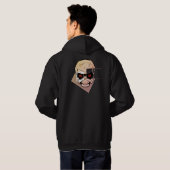 Veste À Capuche crâne rouge et (Dos entier)
