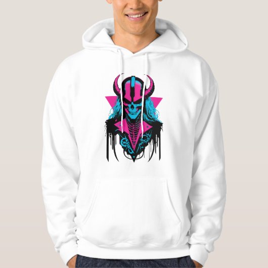 Veste À Capuche Crâne zombie vibrant (Devant)