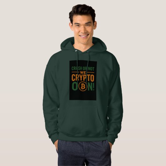 Veste À Capuche Crash or Not – We Crypto On! Trader Hoodie (Devant entier)