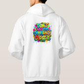 Veste À Capuche Création d'opportunité Conception de graffiti moti (Dos)