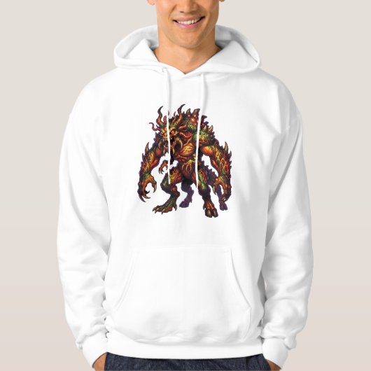 Veste À Capuche Créature bête infernale (Devant)