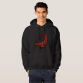 Veste À Capuche Créature mythique fantastique Scorpion enflammé (Devant entier)