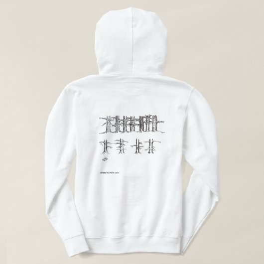Veste À Capuche Créatures d'arbres de GREGHALPERN Flottant dans un (Design dos)