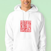 Veste À Capuche Créer un code QR rouge numérisable (modifiable)
