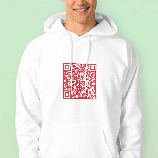 Veste À Capuche Créer un code QR rouge scannable (modifiable)
