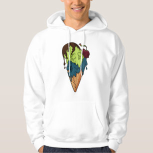 Veste À Capuche Crème glacée du crâne pour Mystères doux de la mor
