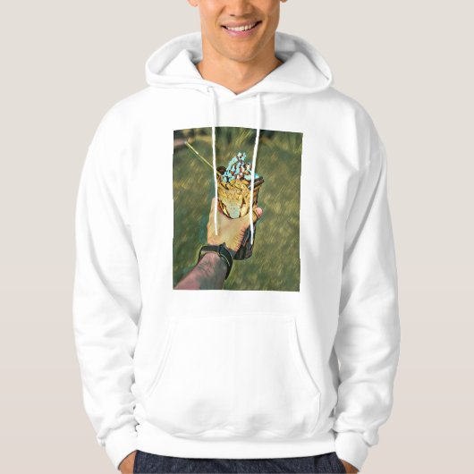 Veste À Capuche crème glacée froide cool (Devant)